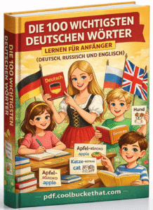 Die 100 wichtigsten deutschen Wörter – Lernen für Anfänger (Deutsch, Russisch und Englisch)
